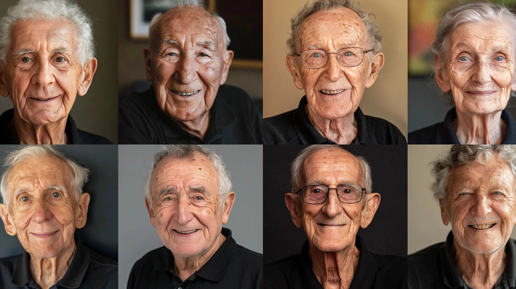 8 Images of over 50's according to AI