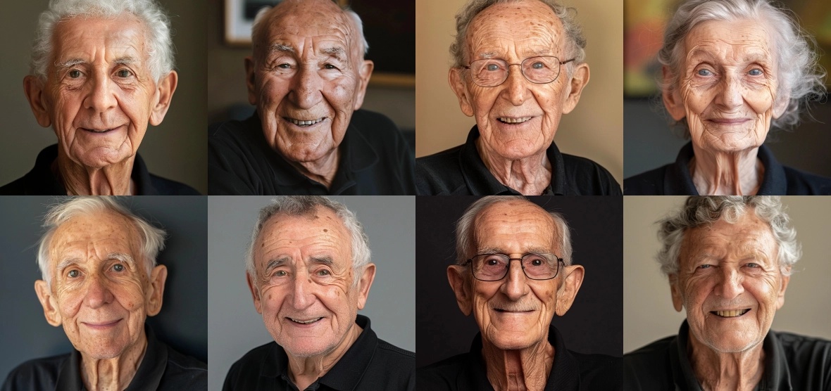 8 Images of over 50's according to AI